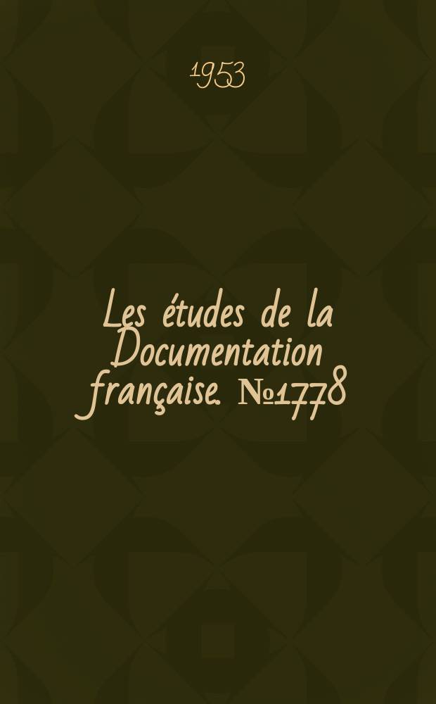 Les études de la Documentation française. №1778 : Benelux