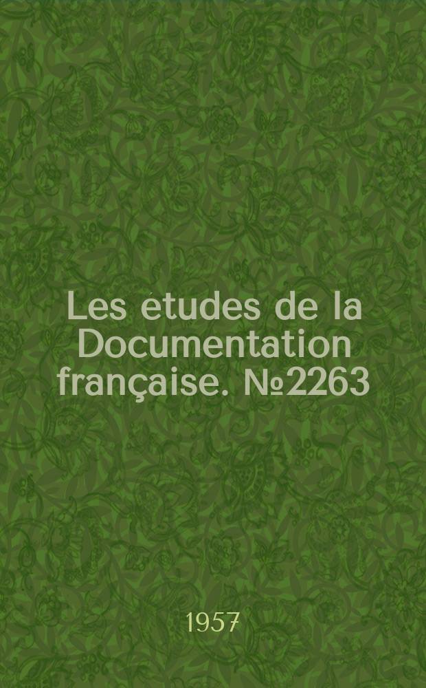 Les études de la Documentation française. № 2263 : Les exportations agricoles françaises