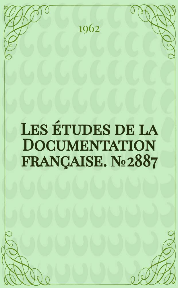 Les études de la Documentation française. №2887 : Les agences de presse