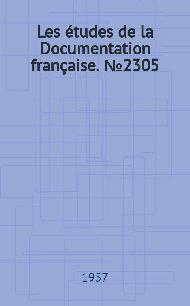 Les études de la Documentation française. №2305 : Évolution récente et aspects actuels du marché mondial du charbon