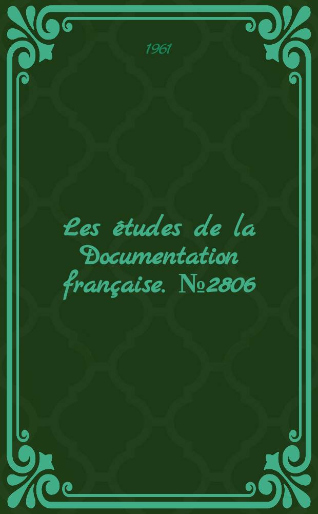 Les études de la Documentation française. №2806 : La Gambie