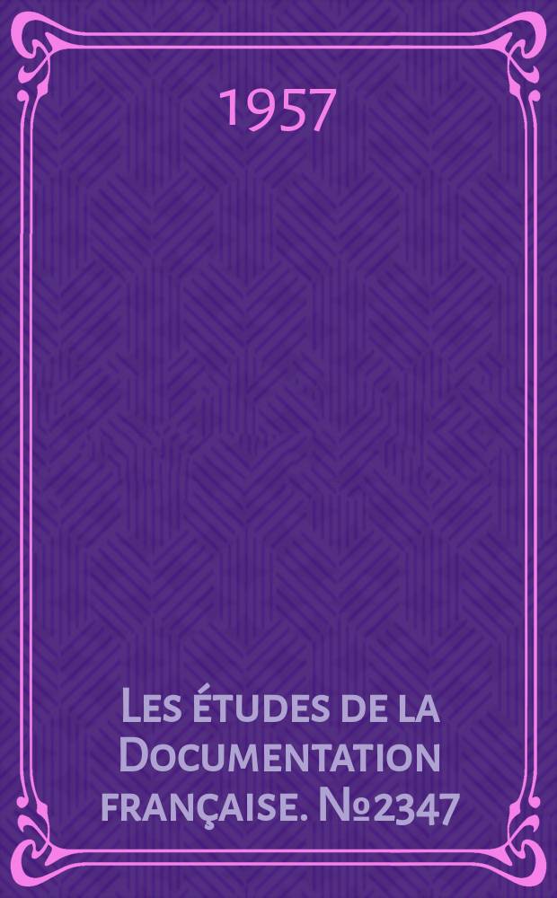 Les études de la Documentation française. №2347 : Réformes outre-mer