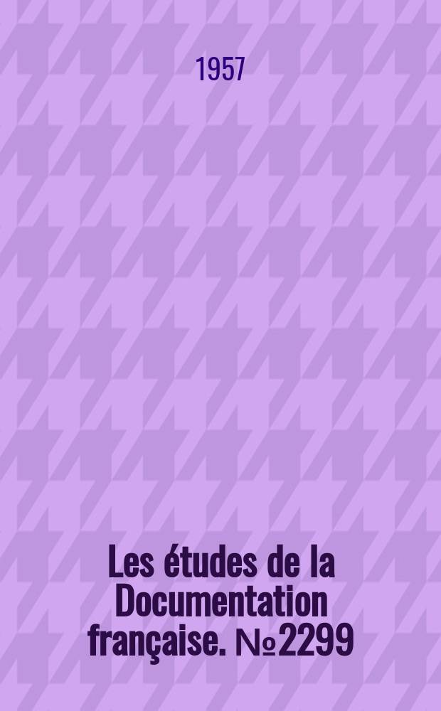 Les études de la Documentation française. №2299 : La politique suédoise du logement de 1940 à 1957