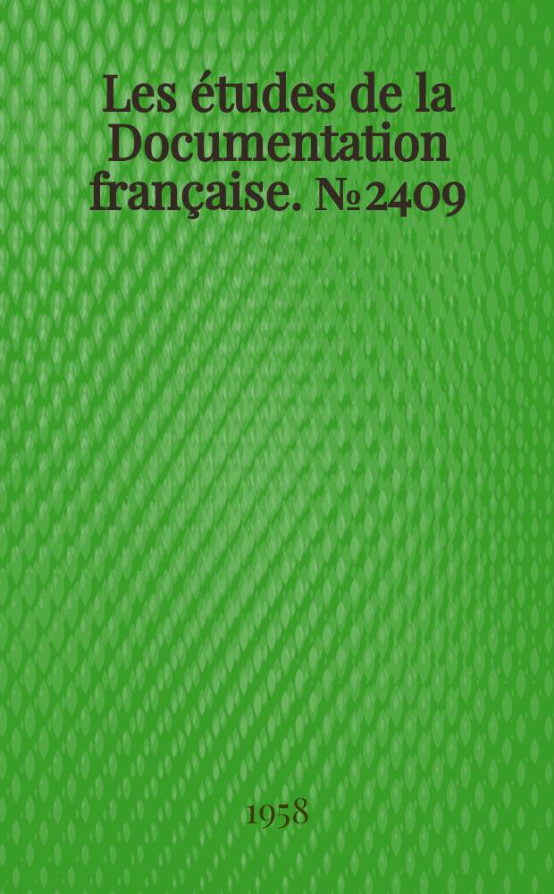 Les études de la Documentation française. №2409 : Pouvoirs publics et associations de jeunesse