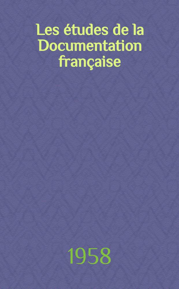 Les études de la Documentation française : La réglementation des salaires industriels en URSS