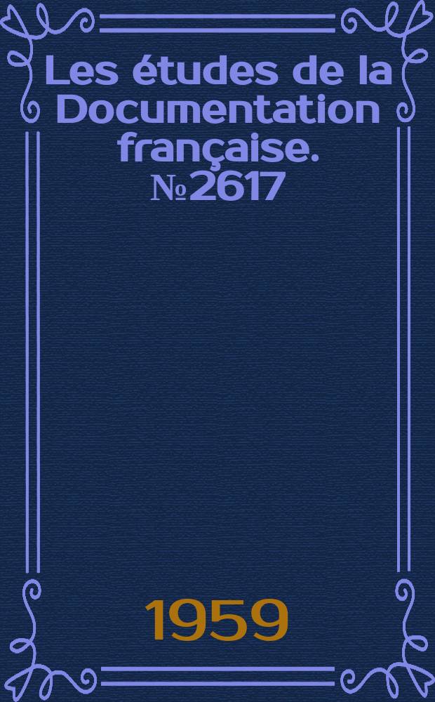 Les études de la Documentation française. №2617 : La Commune yougoslave