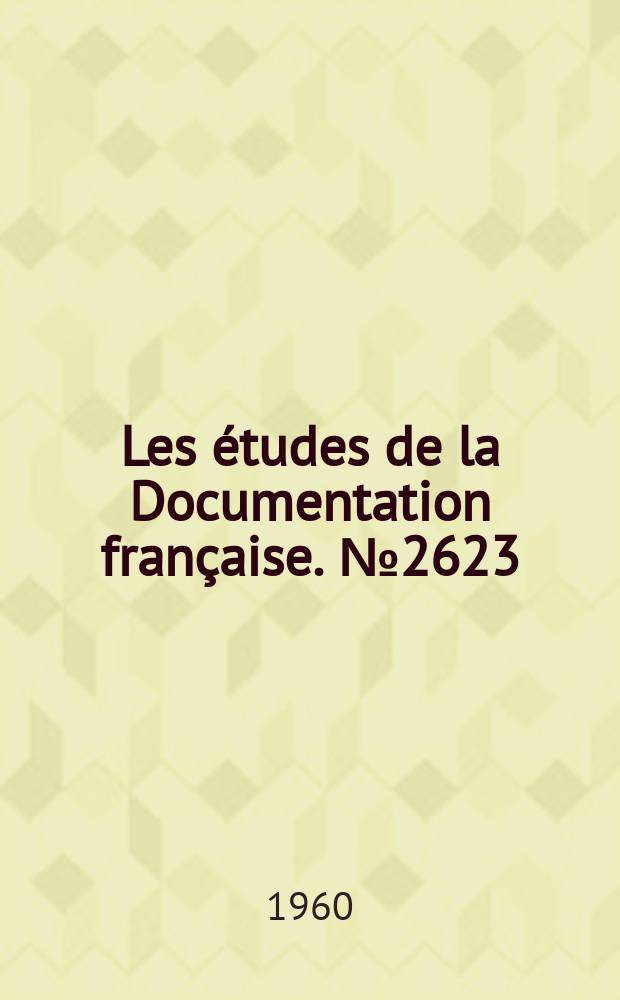 Les &eacute;tudes de la Documentation fran&ccedil;aise. №2623 : Les Conseil ouvriers yougoslaves