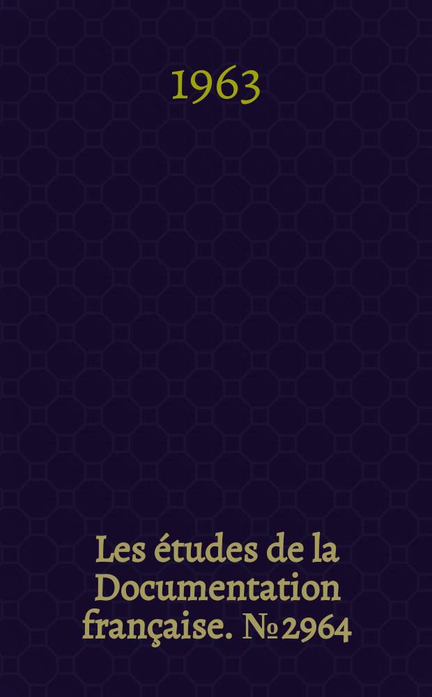 Les études de la Documentation française. №2964 : L'Education des adultes aux États-Unis