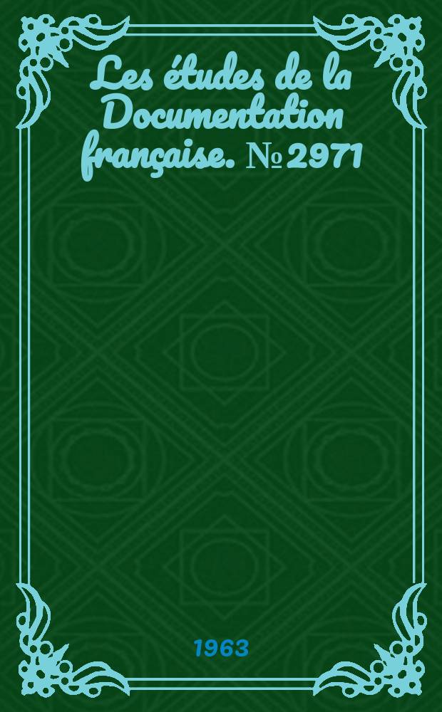 Les études de la Documentation française. №2971 : Les transports de l'URSS