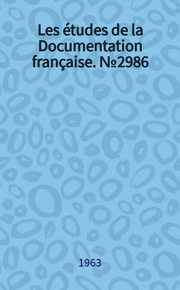 Les études de la Documentation française. №2986 : La Radiodiffusion et la télévision en Afrique Noire francophone et a Madagascar