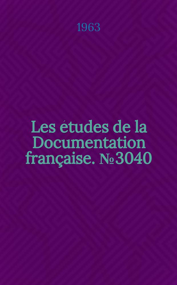Les &eacute;tudes de la Documentation fran&ccedil;aise. №3040 : Situation et perspectives de l'Industrie espagnole