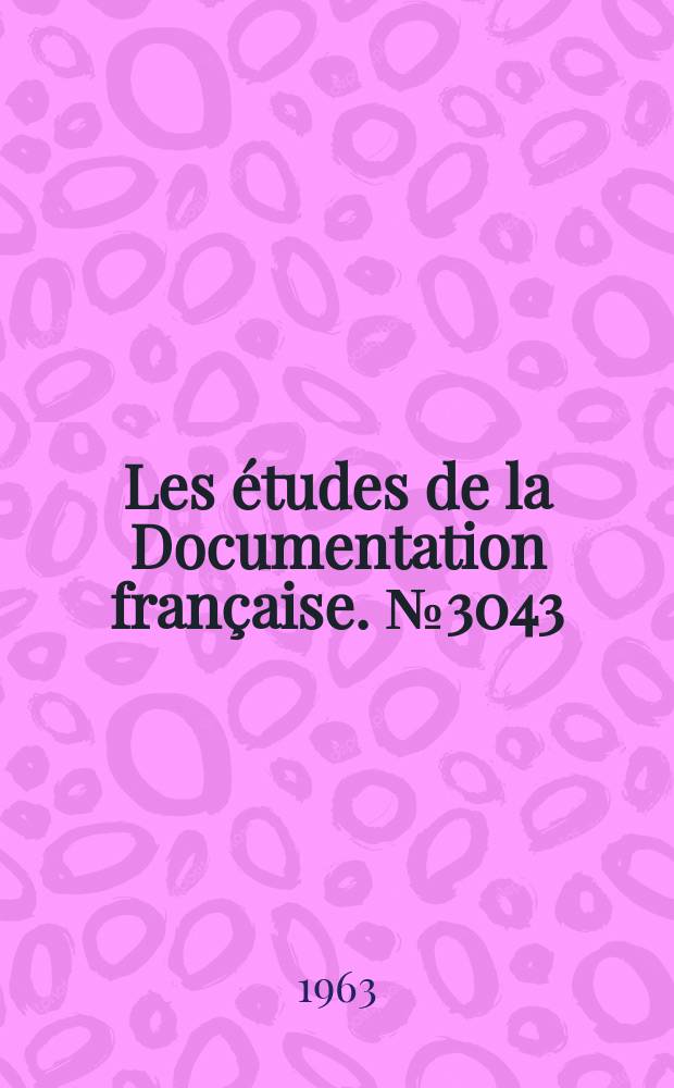 Les études de la Documentation française. №3043 : La météorologie française
