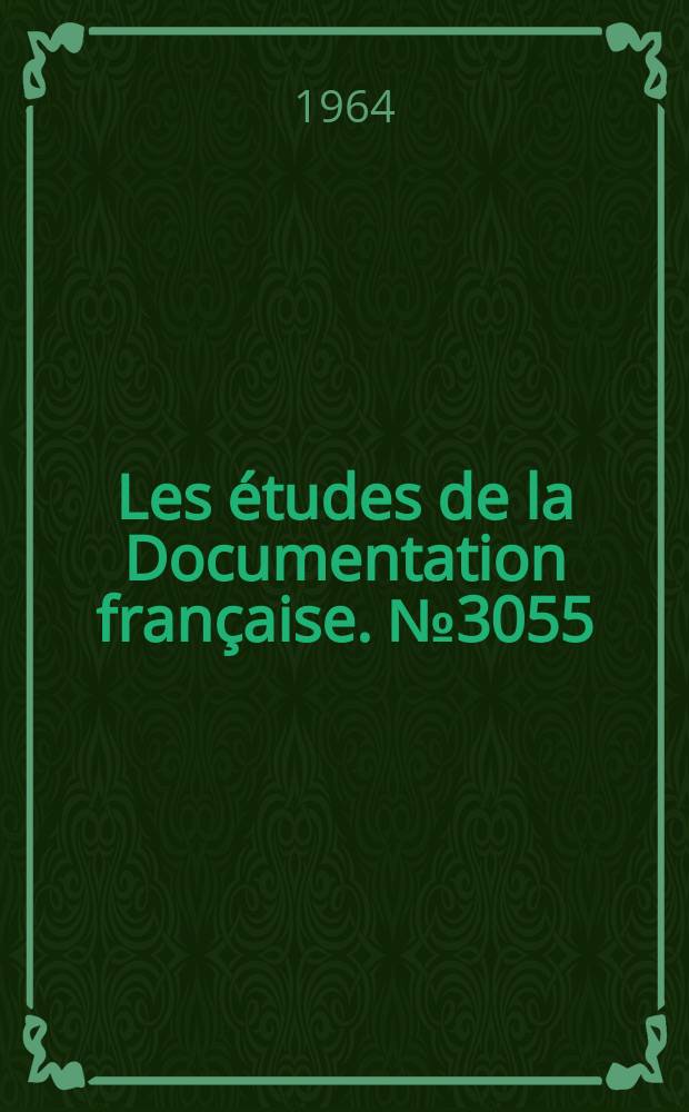 Les études de la Documentation française. №3055 : Constitution de la République Socialiste Fédérative de Yougoslavie