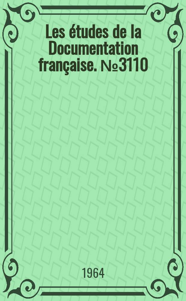 Les études de la Documentation française. №3110 : La Malaisie