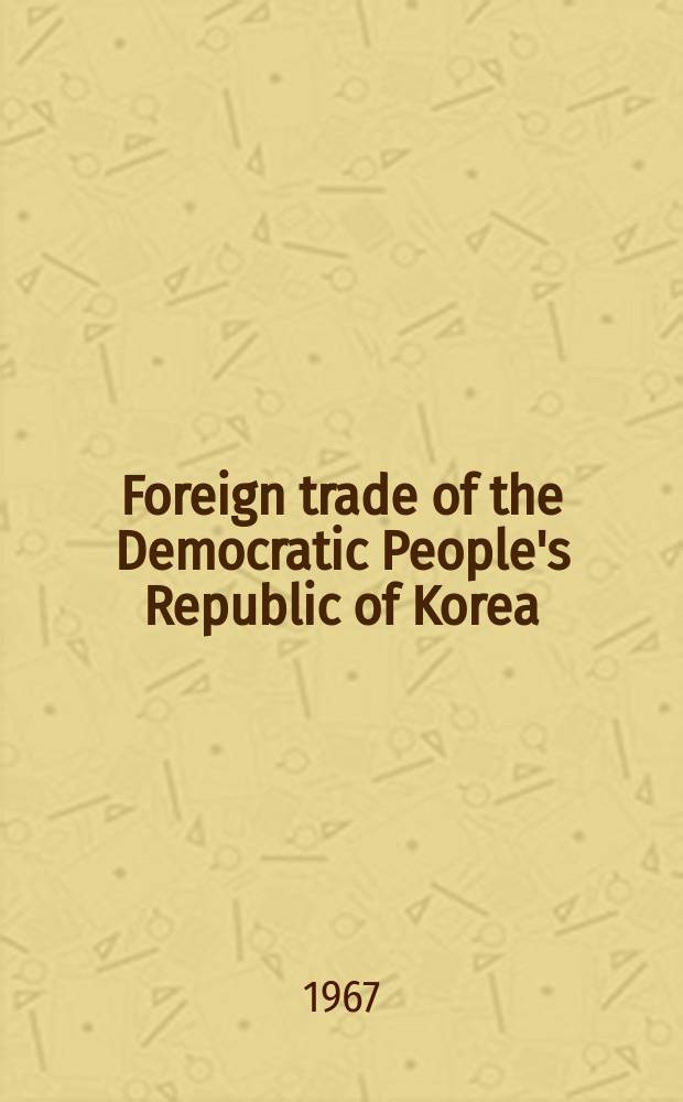 Foreign trade of the Democratic People's Republic of Korea