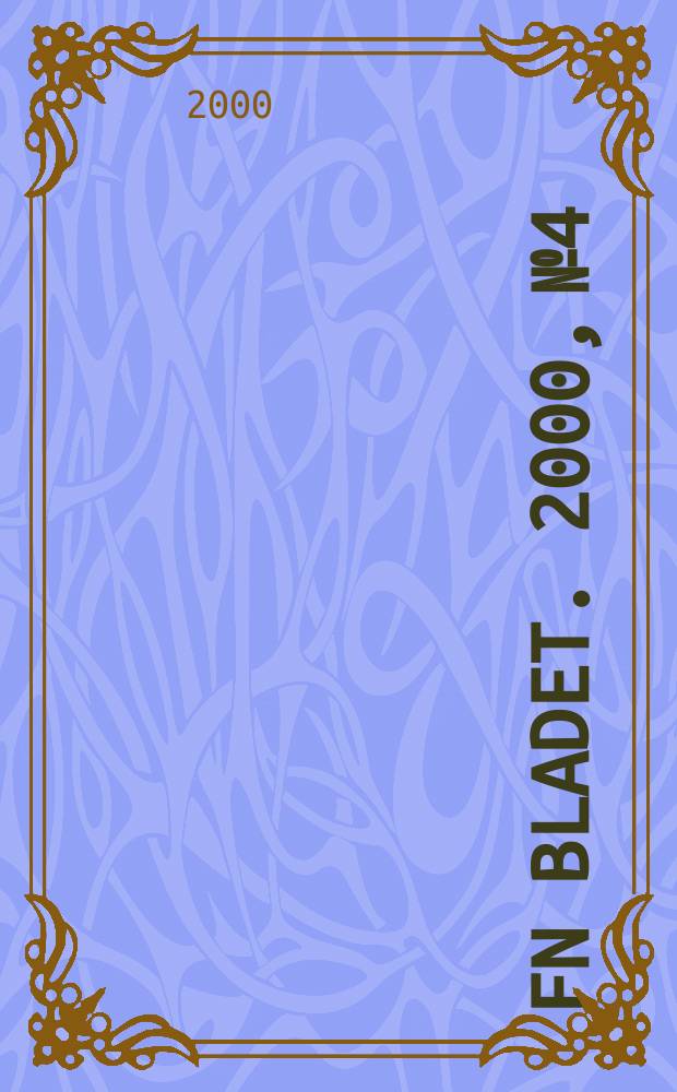 FN bladet. 2000, №4