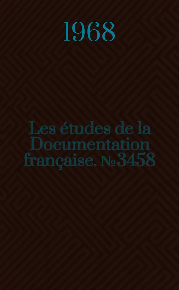 Les études de la Documentation française. №3458 : La Radio et la télévision éducatives