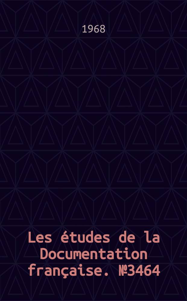 Les études de la Documentation française. №3464/3465 : Le différend sino-soviétique