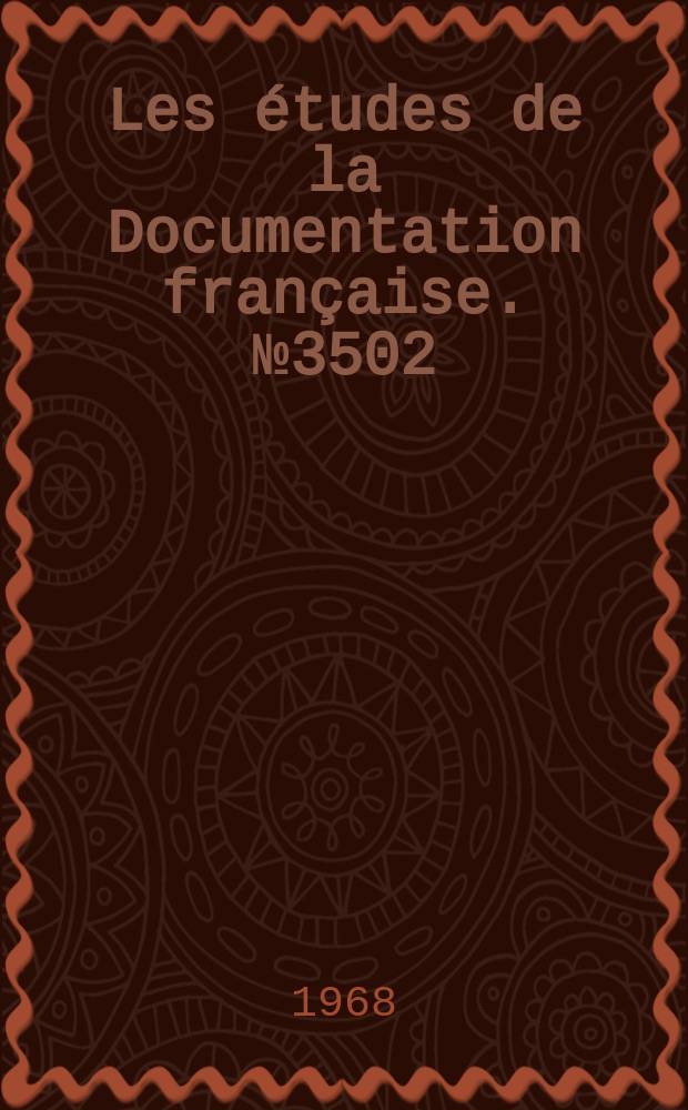 Les études de la Documentation française. №3502/3503 : L'Économie de la Bretagne