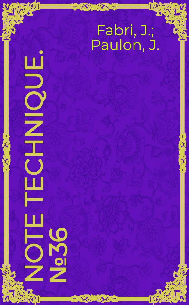 Note technique. №36 : Th&eacute;orie et exp&eacute;rimentation des &eacute;jecteurs supersoniques air-air