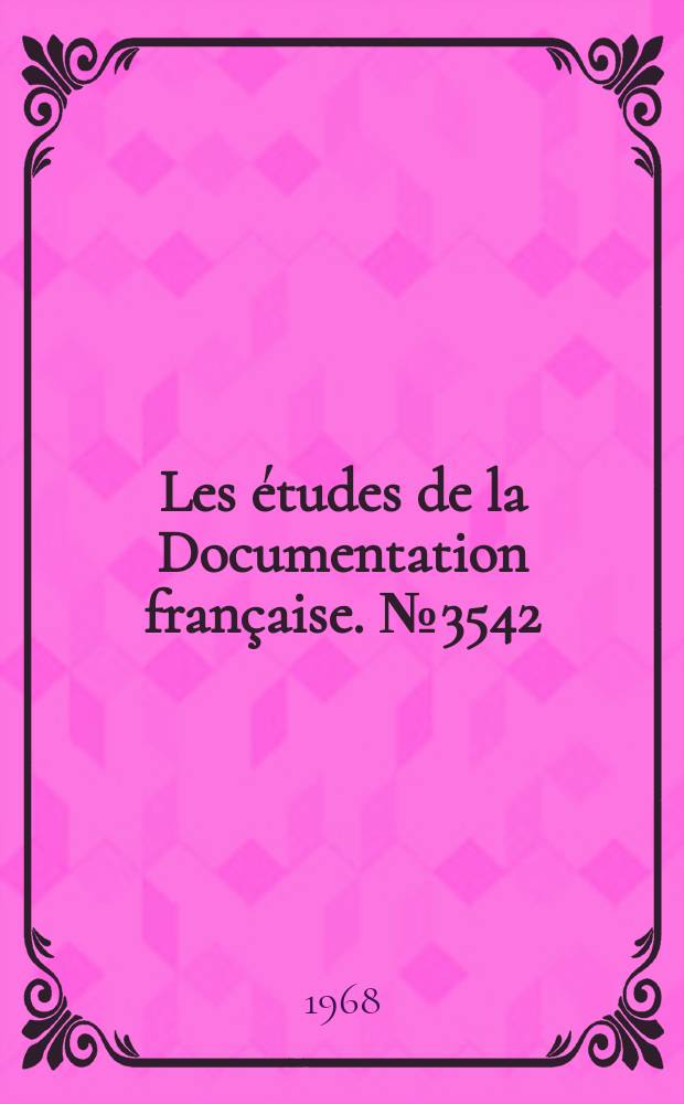 Les études de la Documentation française. №3542 : L'Industrie textile britannique
