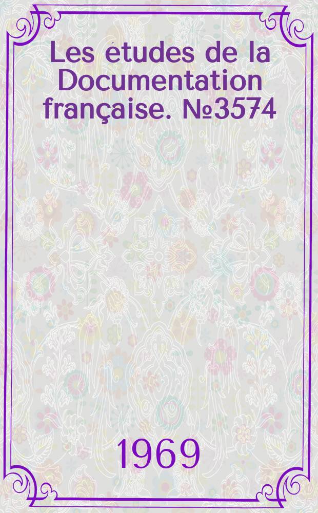 Les études de la Documentation française. №3574 : Sierra Leone. Constitution. 1961. Constitution de la Sierra Leone