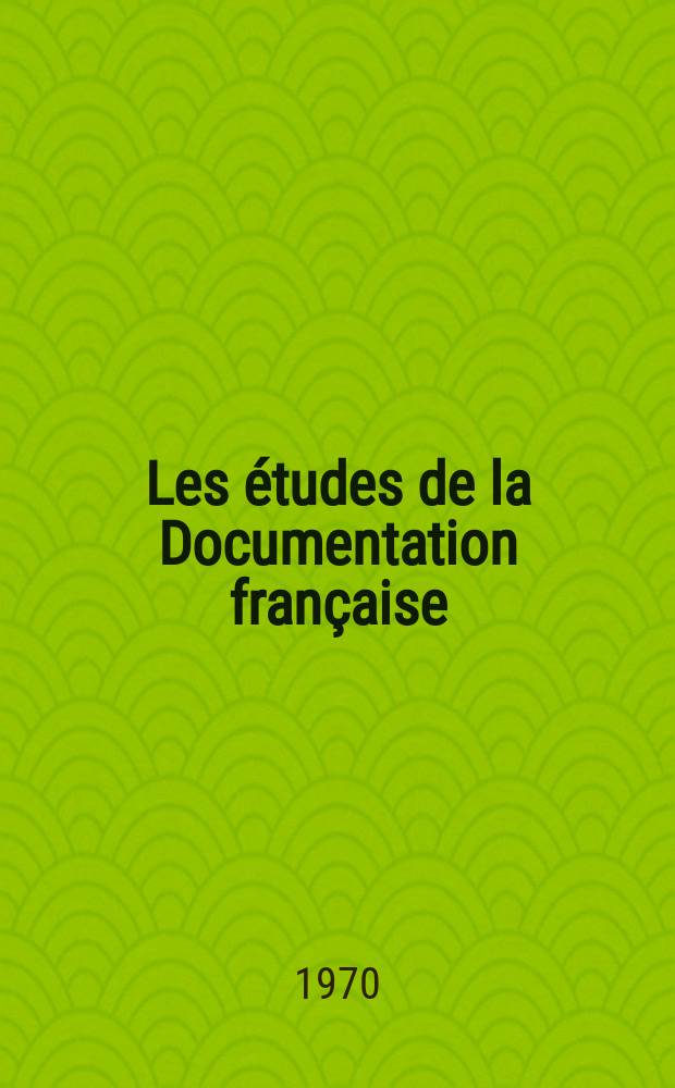 Les études de la Documentation française : Problèmes de droit agraire