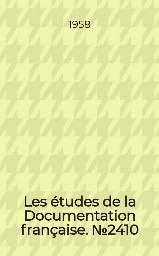 Les études de la Documentation française. №2410 : L'Évolution économique récente du Venezuela