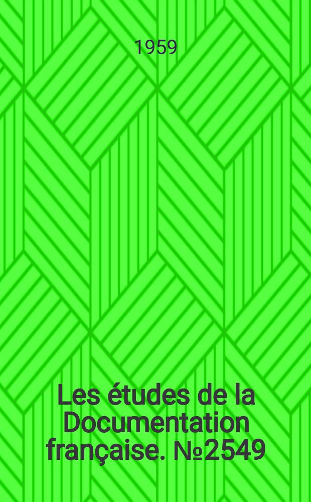 Les études de la Documentation française. №2549 : L'Évolution de l'économie chilienne (1950-1957)