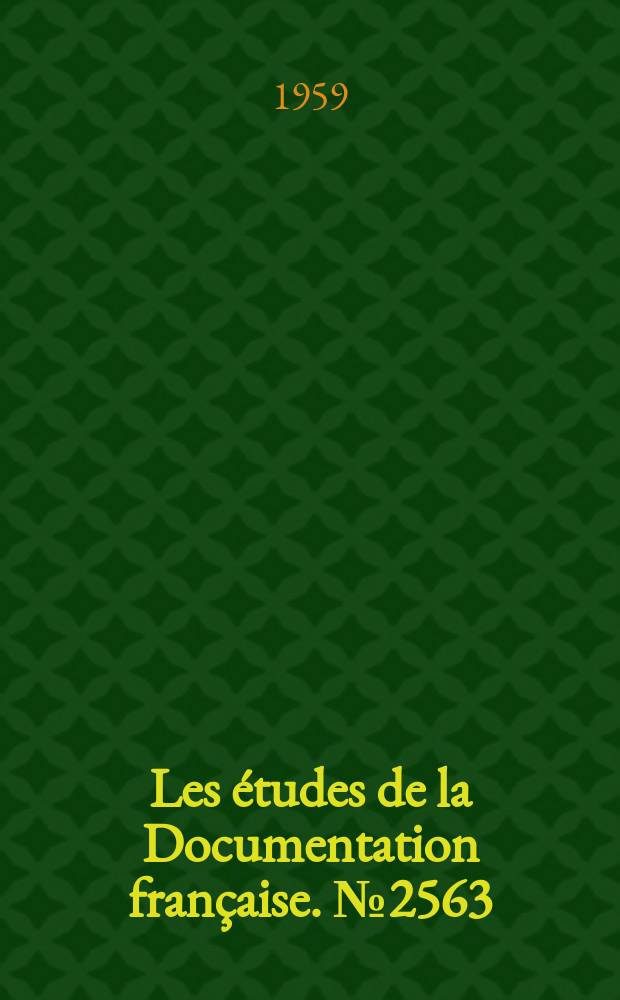 Les études de la Documentation française. №2563 : La Recartellisation dans la République Fédérale Allemande