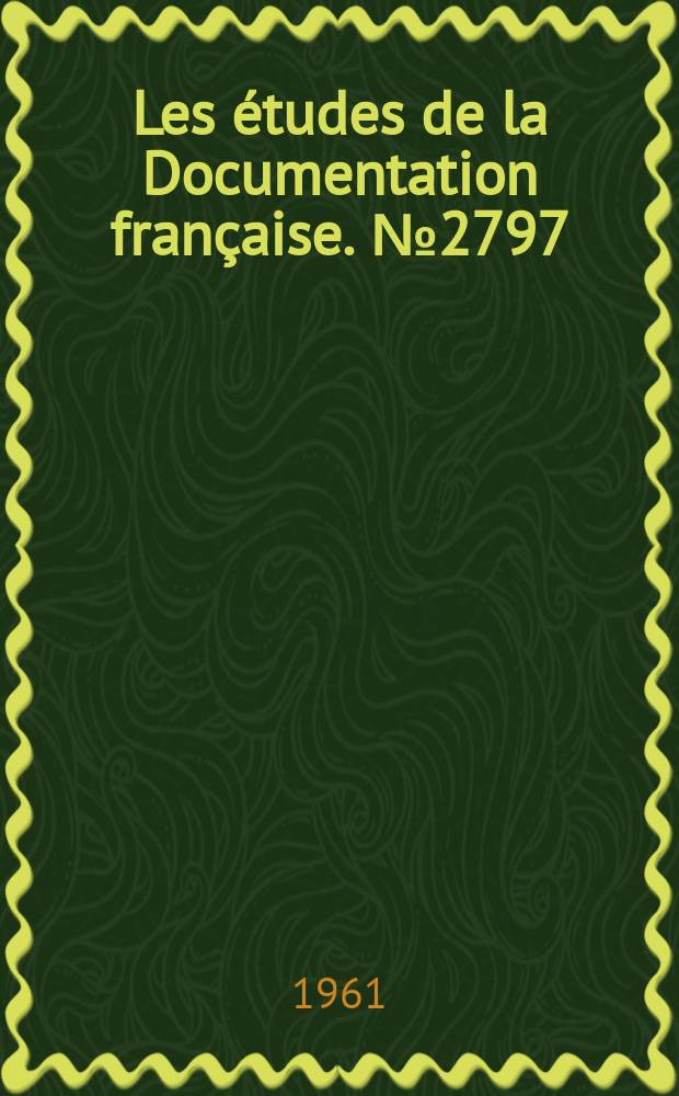 Les études de la Documentation française. №2797 : L'Aide soviétique aux en voie de développement