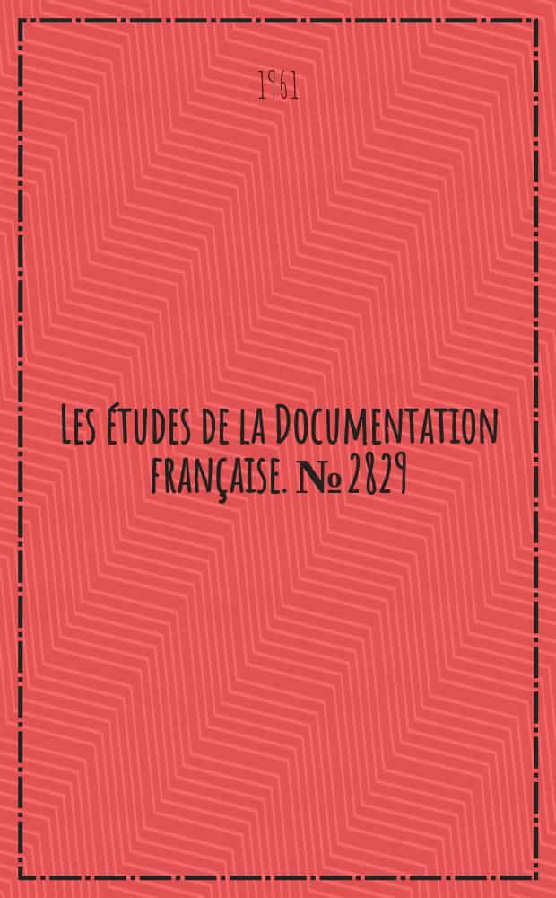 Les études de la Documentation française. №2829 : Le plan quinquennal italien pour le développement de l'agriculture au "Plan vert"