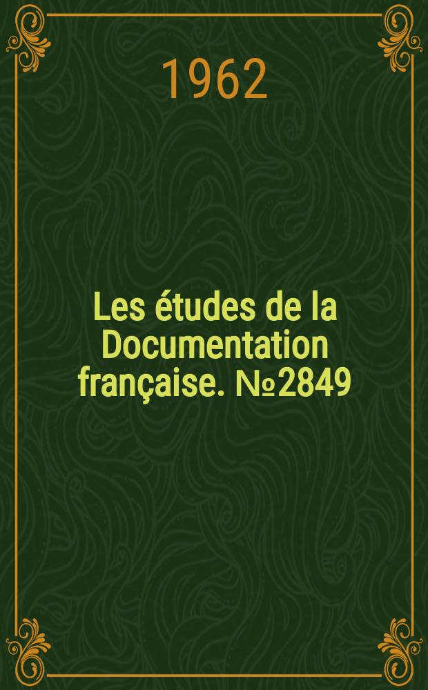 Les études de la Documentation française. №2849 : L'Agriculture chinoise (1949-1960)