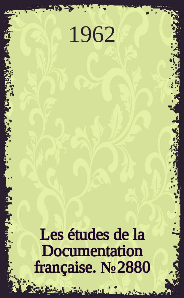 Les études de la Documentation française. №2880 : Le crédit foncier de France