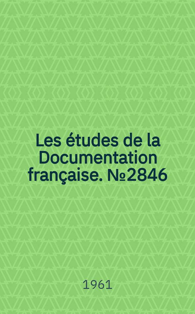 Les études de la Documentation française. №2846 : La Planification française