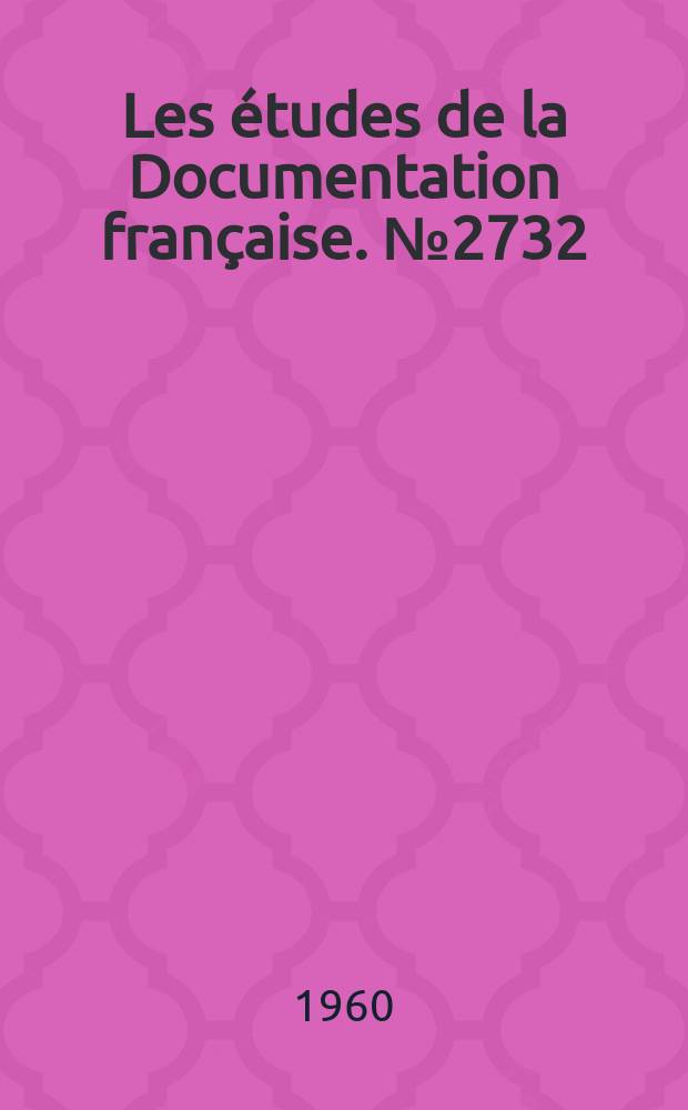Les études de la Documentation française. №2732 : La République du Congo