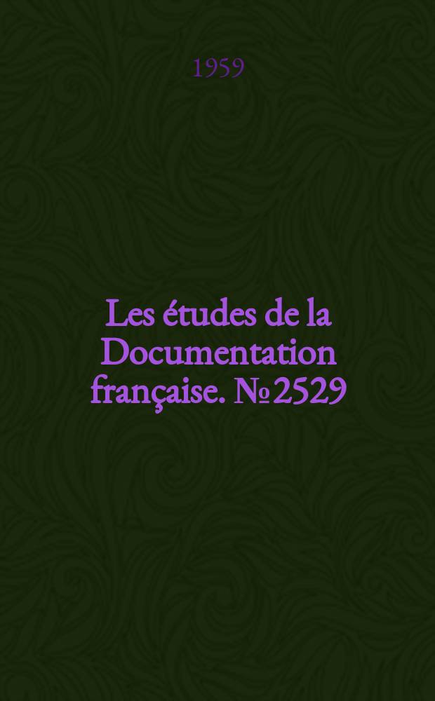 Les études de la Documentation française. №2529 : Le Protectionnisme américain et les accords de commerce réciproques