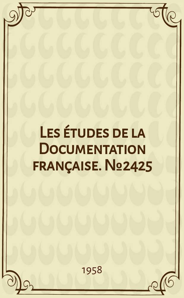 Les études de la Documentation française. №2425 : Loi américaine de 1954 sur l'énergie atomique