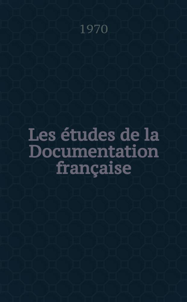 Les études de la Documentation française : Constitution de la République socialiste de Roumanie