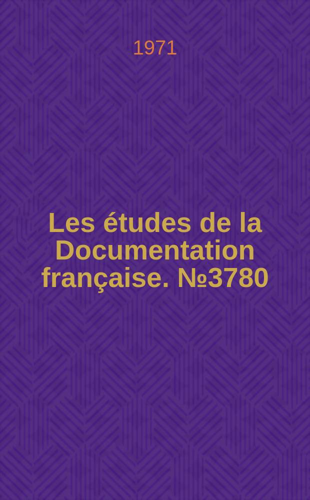 Les études de la Documentation française. №3780 : Les formes nouvelles du commerce de détail en République Fédérale d'Allemagne