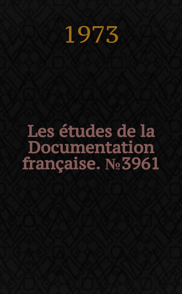 Les études de la Documentation française. №3961/3962 : Les prestations sociales dans les pays de la C.E.E.