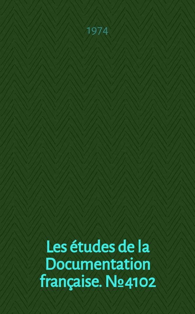 Les études de la Documentation française. №4102/4103 : La politique budgétaire des pays de la Communauté Européenne