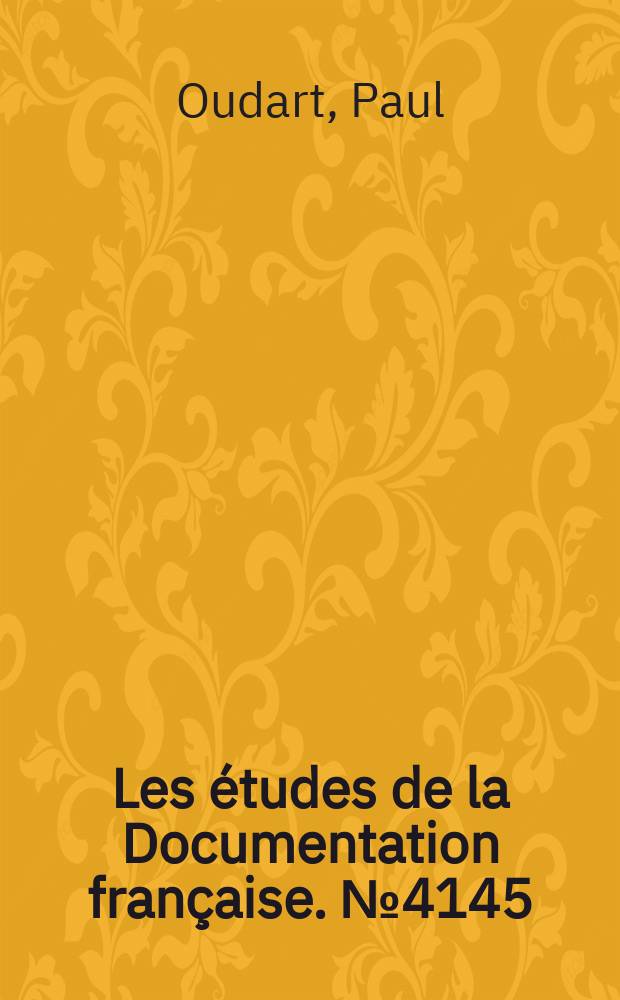 Les études de la Documentation française. №4145/4146 : Amiens