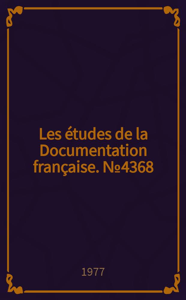 Les études de la Documentation française. №4368/4369 : Structures sociales en Europe de l'Est