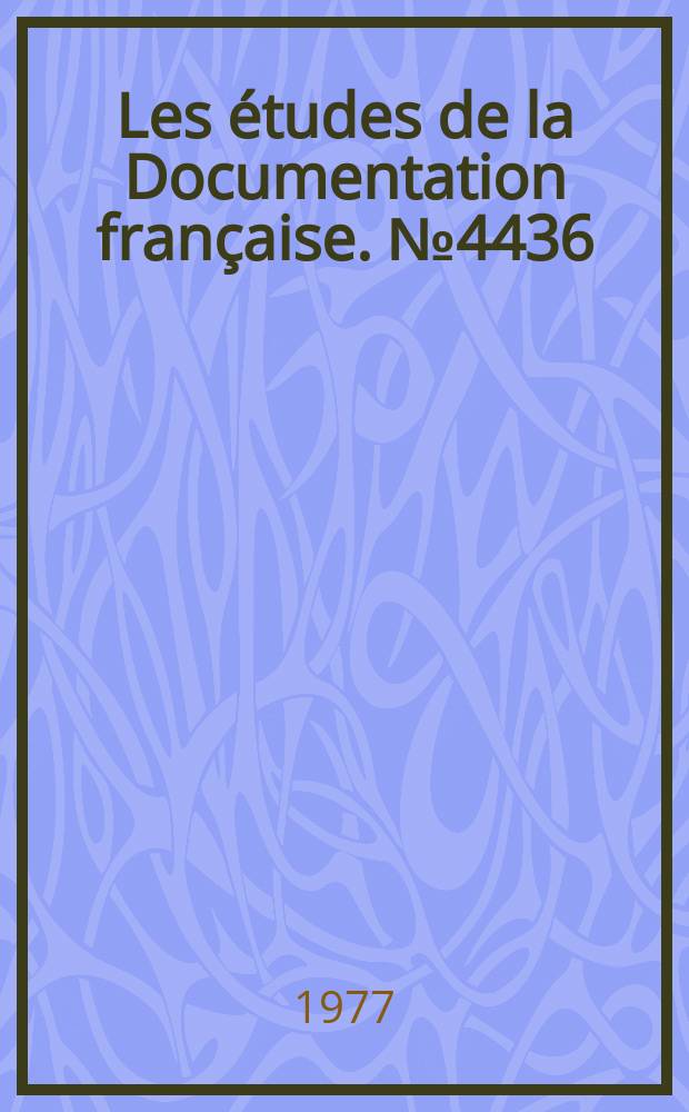 Les études de la Documentation française. №4436/4438 : La république d'Haïti