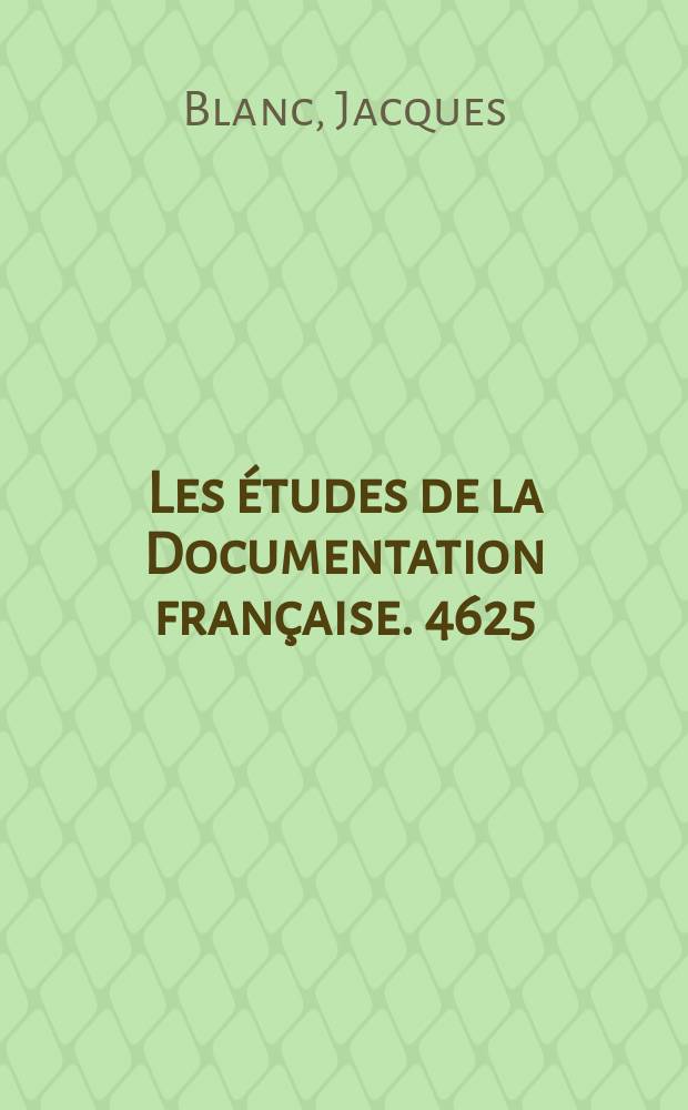 Les études de la Documentation française. 4625/4626 : Le marché des changes