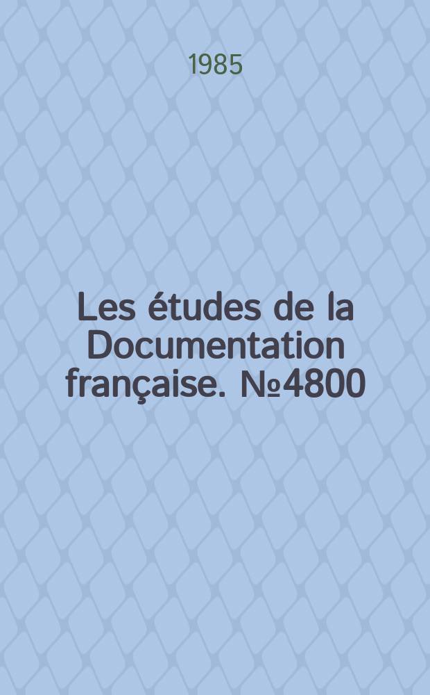 Les études de la Documentation française. №4800 : Revenus et consommation des Français