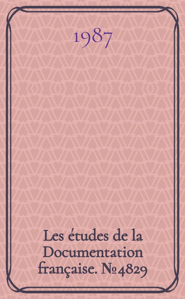 Les études de la Documentation française. №4829 : Les zones franches dans le monde