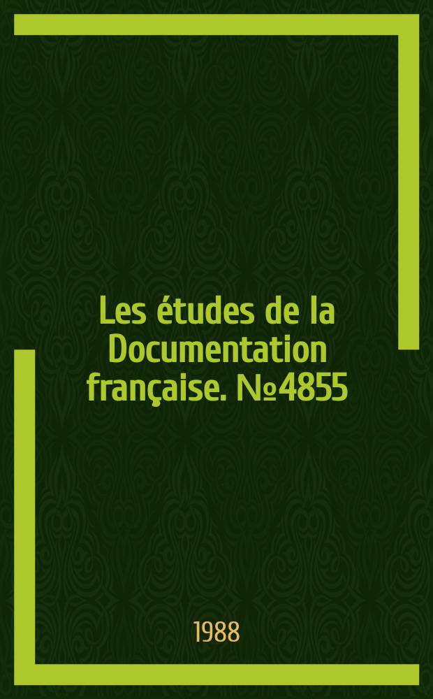 Les &eacute;tudes de la Documentation fran&ccedil;aise. №4855 : Sciences de la vie: de l'&eacute;thique au droit