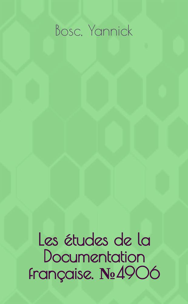 Les études de la Documentation française. №4906/4908 : Les voix de la Révolution